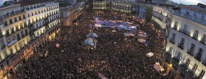 La Puerta del Sol se ha empezado a quedar pequeña y los ‘indignados’ están buscando instalarse en otros puntos de Madrid