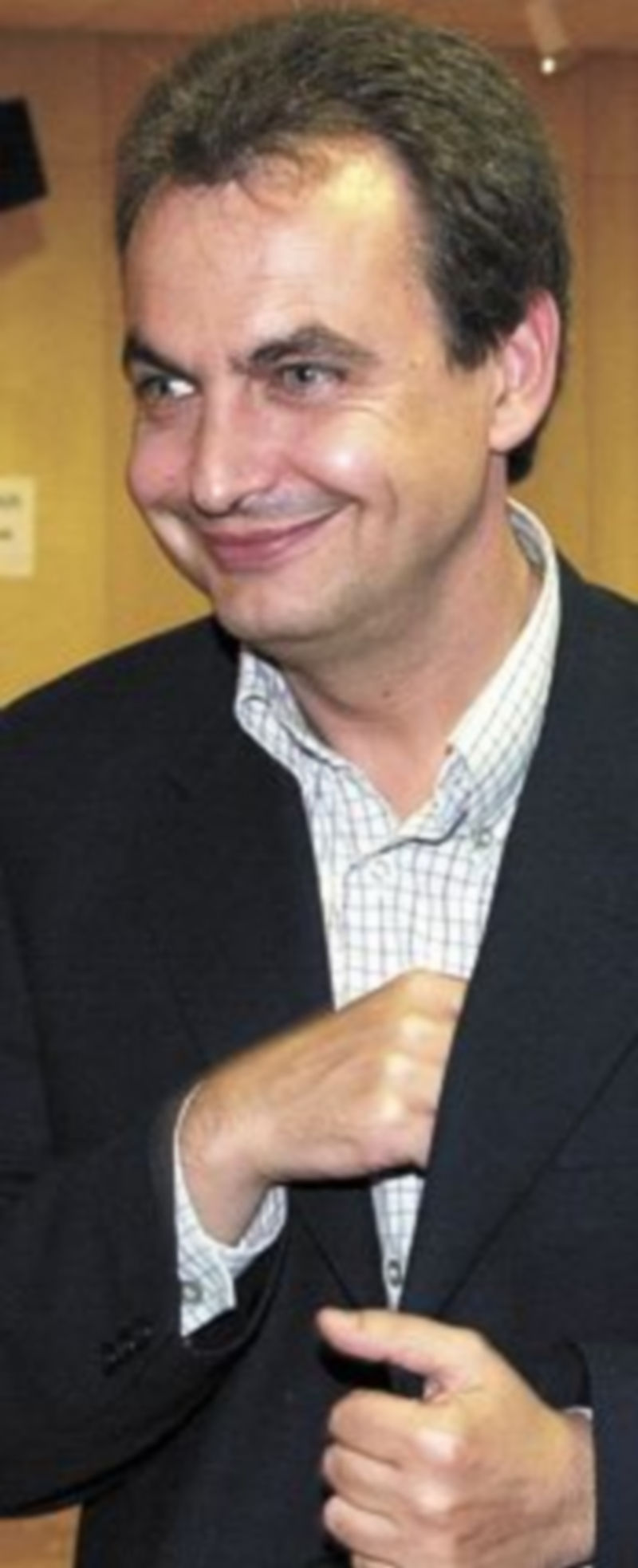 José Luís Rodriguez Zapatero en sus inicios en la política como diputado y secretario general de la Federación Socialista Leonesa (2000)