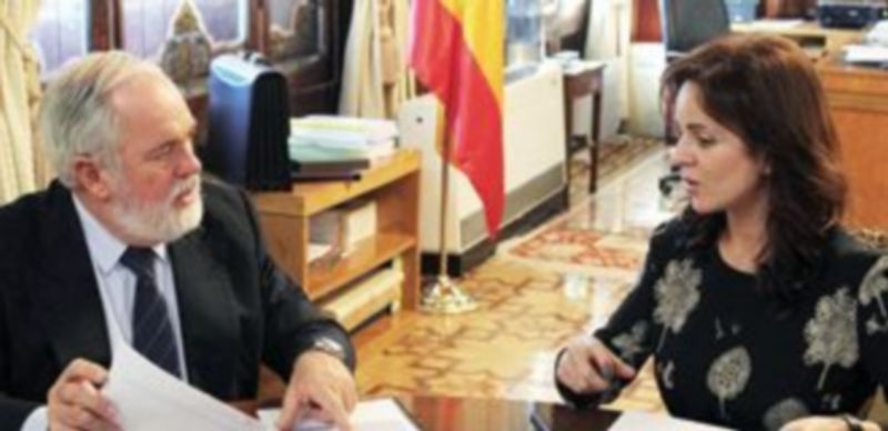 Arias Cañete y Silvia Clemente