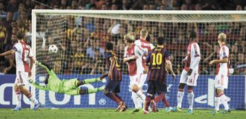 El primer gol de ‘La pulga’ fue un ejemplo de arquitectura balompédica