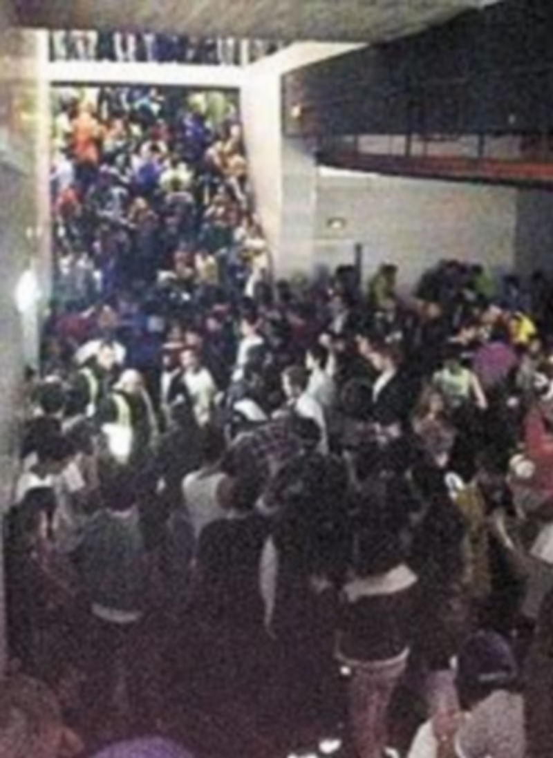 En la avalancha murieron cuatro chicas.