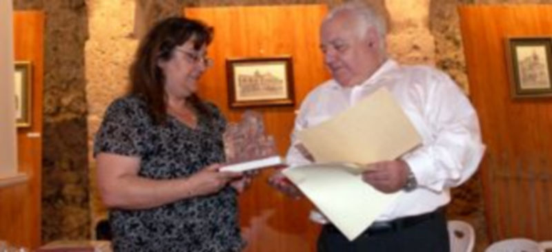 Entrega de premios de la tercera edición del certamen de relatos cortos de la villa./Gabriel Gómez