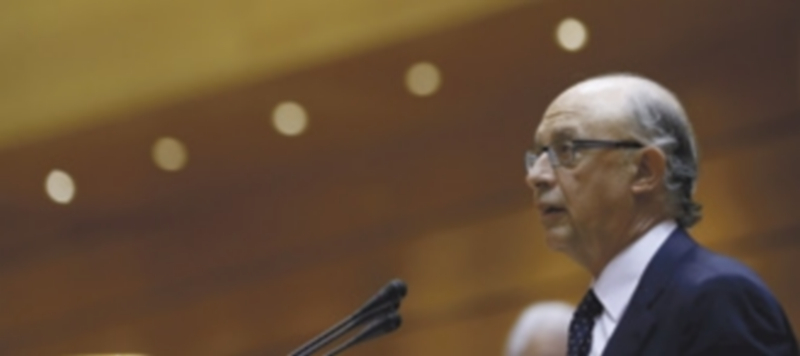 Cristóbal Montoro durante una de sus últimas intervenciones. / Efe