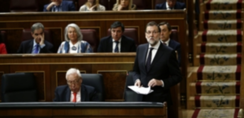 La oposición rechaza en el Congreso los últimos Presupuestos de Rajoy 1 El PSOE critica especialmente la no comparecencia de Rajoy ante la Cámara. / E.P.