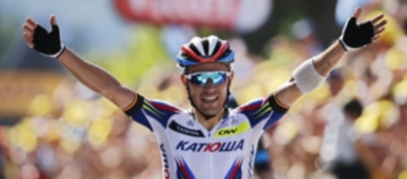 ‘Purito’ celebra el triunfo. / EFE