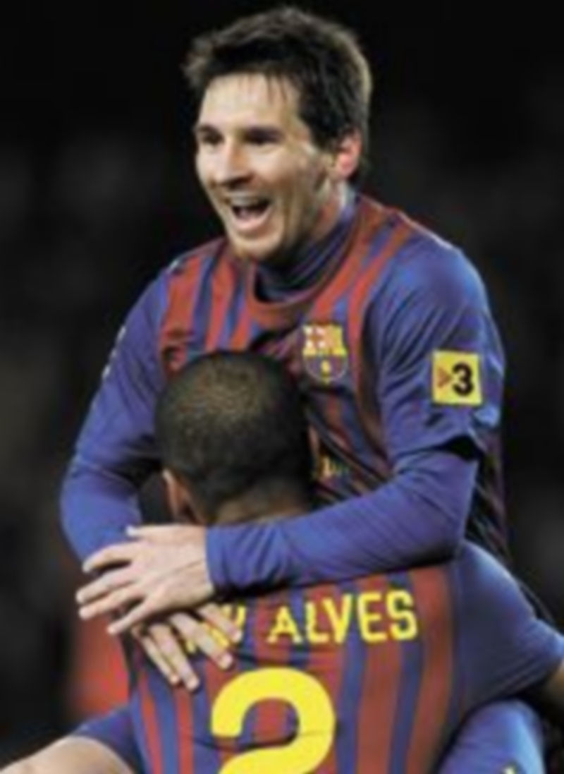 Messi marcó dos tantos en el encuentro ante Osasuna. / Reuters