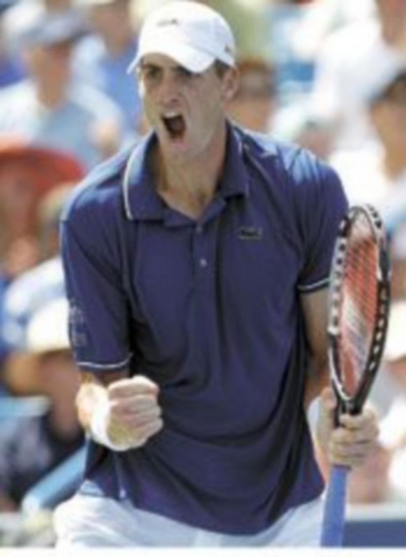 El norteamericano celebra uno de los puntos en su encuentro de semifinales. / Reuters