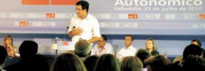 Óscar López intervino en el Comité Autonómico celebrado en la tarde de ayer en Valladolid. / Ical