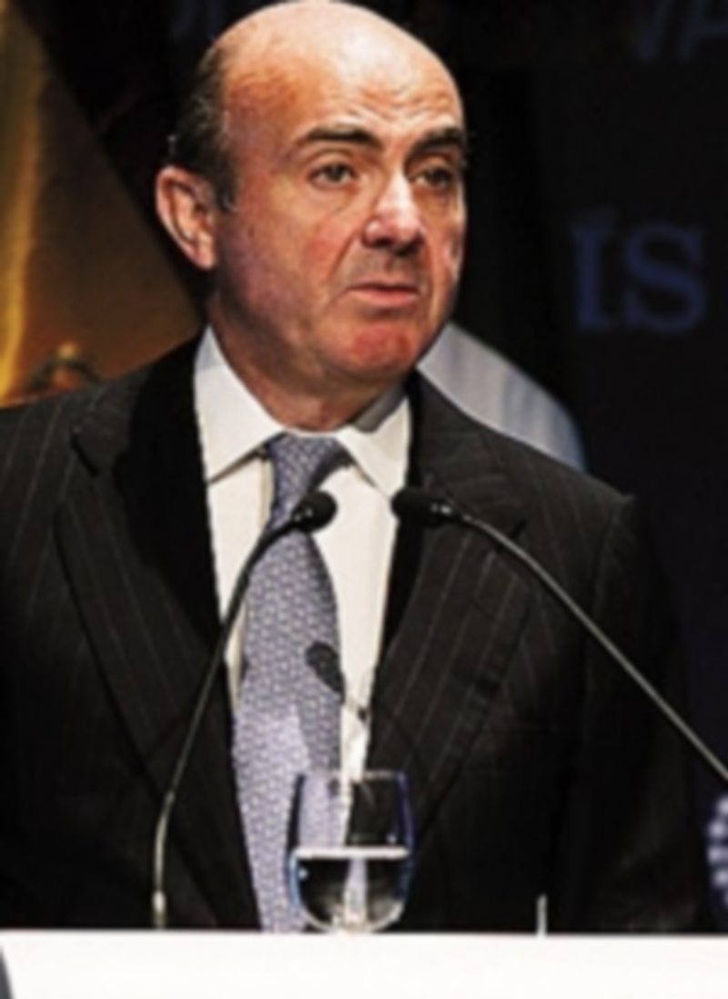 El ministro Luis de Guindos.