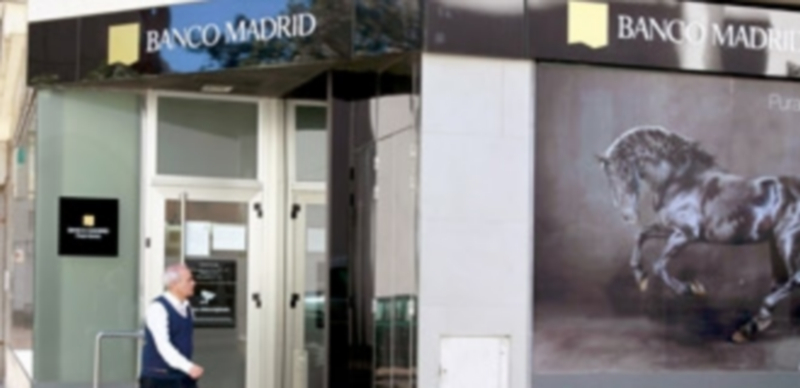 Una sucursal de Banco Madrid