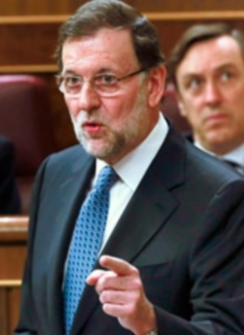 El presidente del Gobierno durante su intervención ante el pleno del Congreso. / Efe