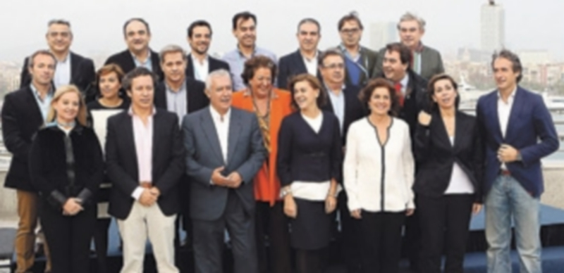 La cúpula del PP en Cataluña