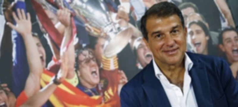 Joan Laporta presentó ayer su propuesta para las secciones del club sin ‘mojarse’ demasiado en los fichajes. / EFE
