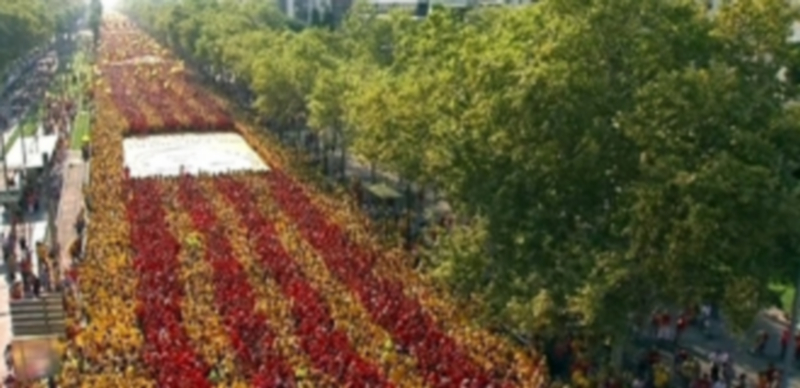 Vista de la Gran Vía de Barcelona