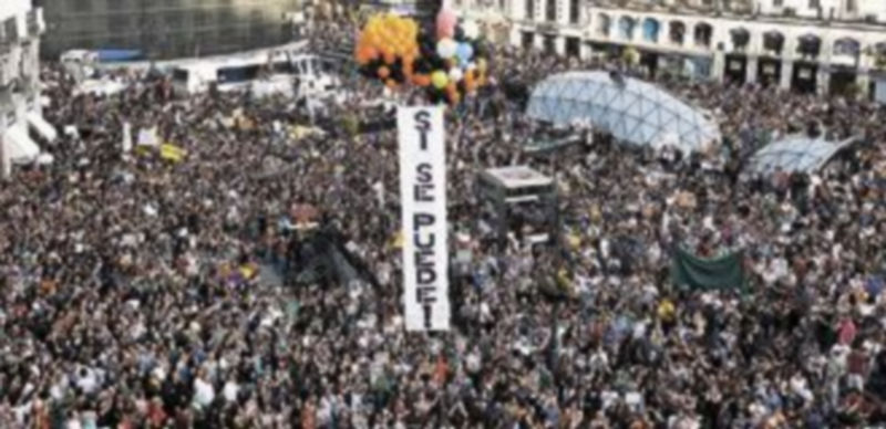 Miles de personas se dieron cita en la madrileña Puerta del Sol para mostrar