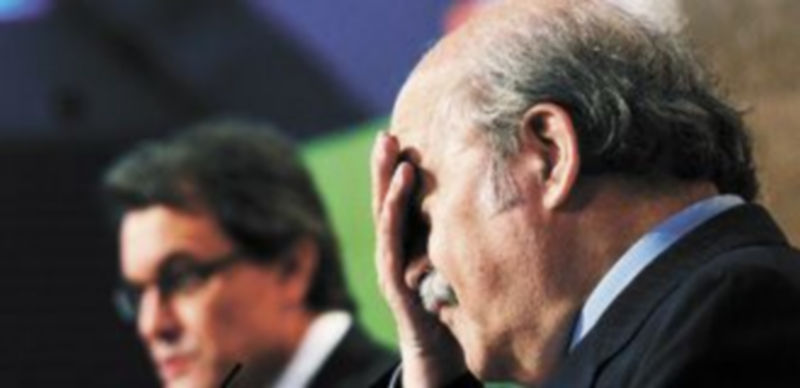 El presidente catalán compareció ayer junto al consejero regional de Economía