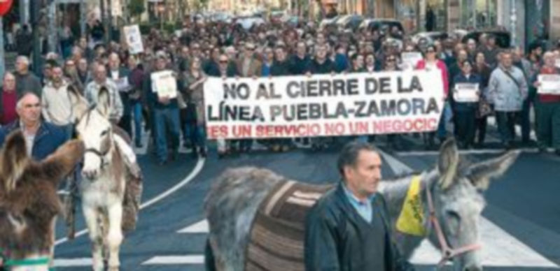 Protesta en Zamora. / Ical
