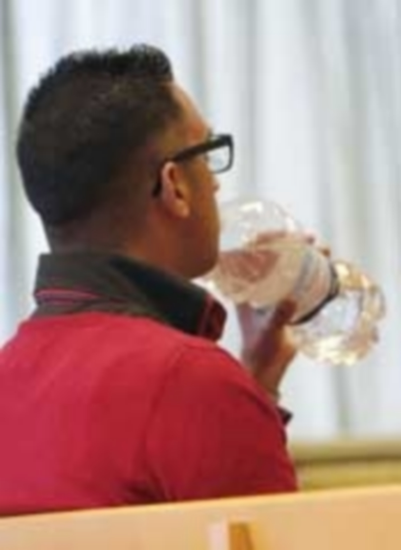 El acusado durante el juicio en la Audiencia Provincial de Madrid. / Efe