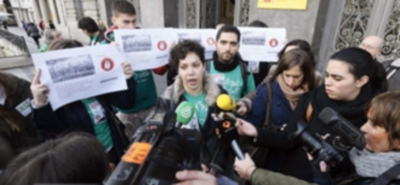 La portavoz del Sindicato de Estudiantes