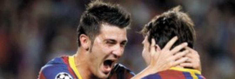 David Villa y Leo Messi causaron muchísimos problemas a la defensa griega. / Reuters