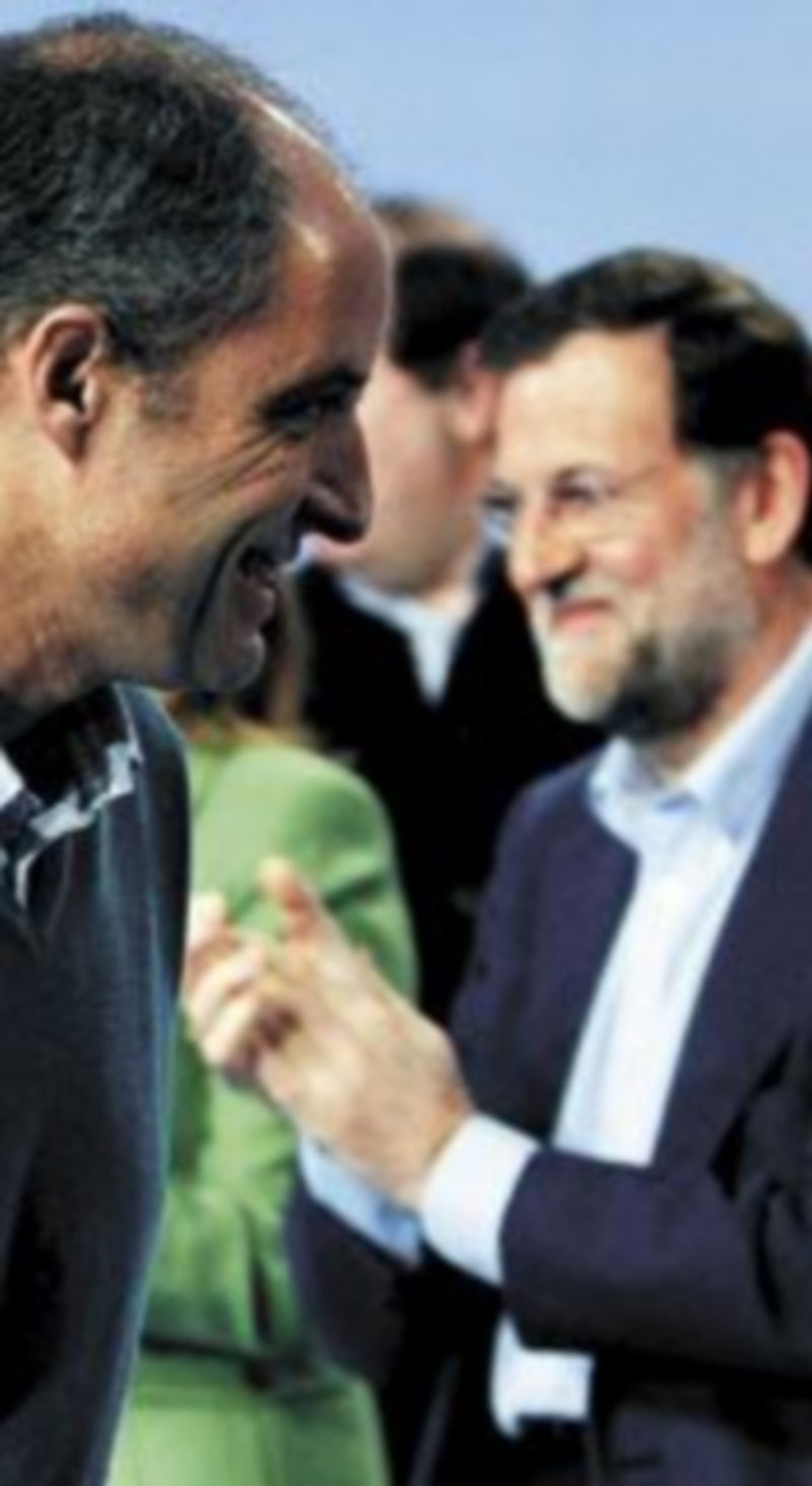 El ‘president’ Camps parece haber lanzado un nuevo pulso a Rajoy. / Efe