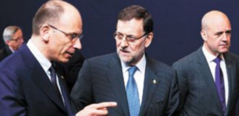 Mariano Rajoy conversa con el primer ministro de Italia