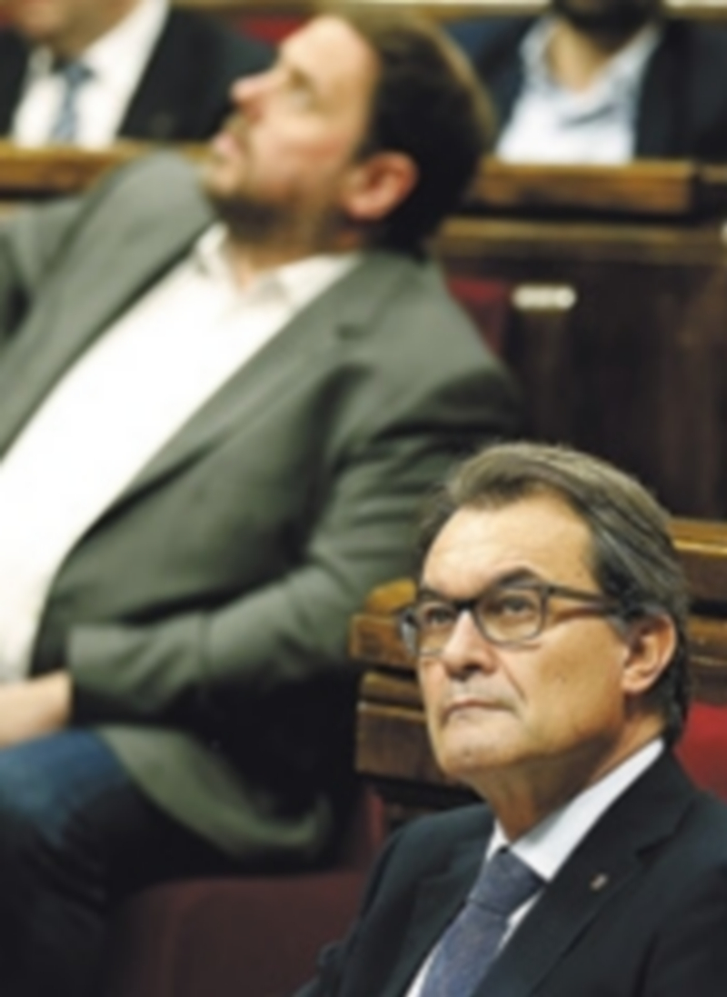 El presidente de la Generalitat y el lider de ERC
