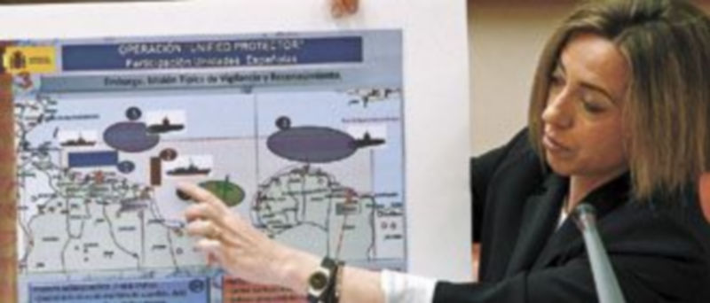 La ministra de Defensa