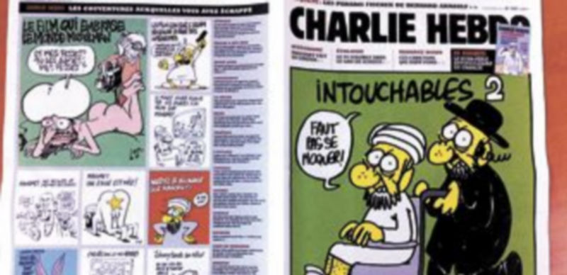 La revista satírica caricaturiza al profeta