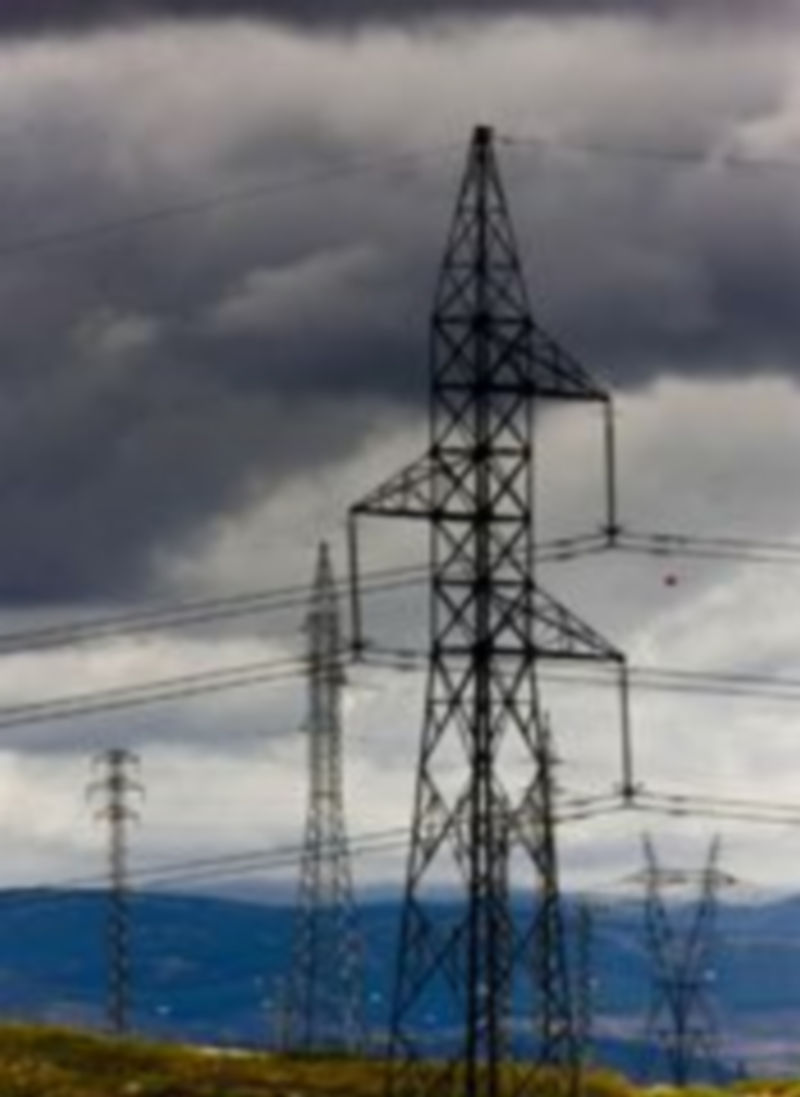 Una torre eléctrica.