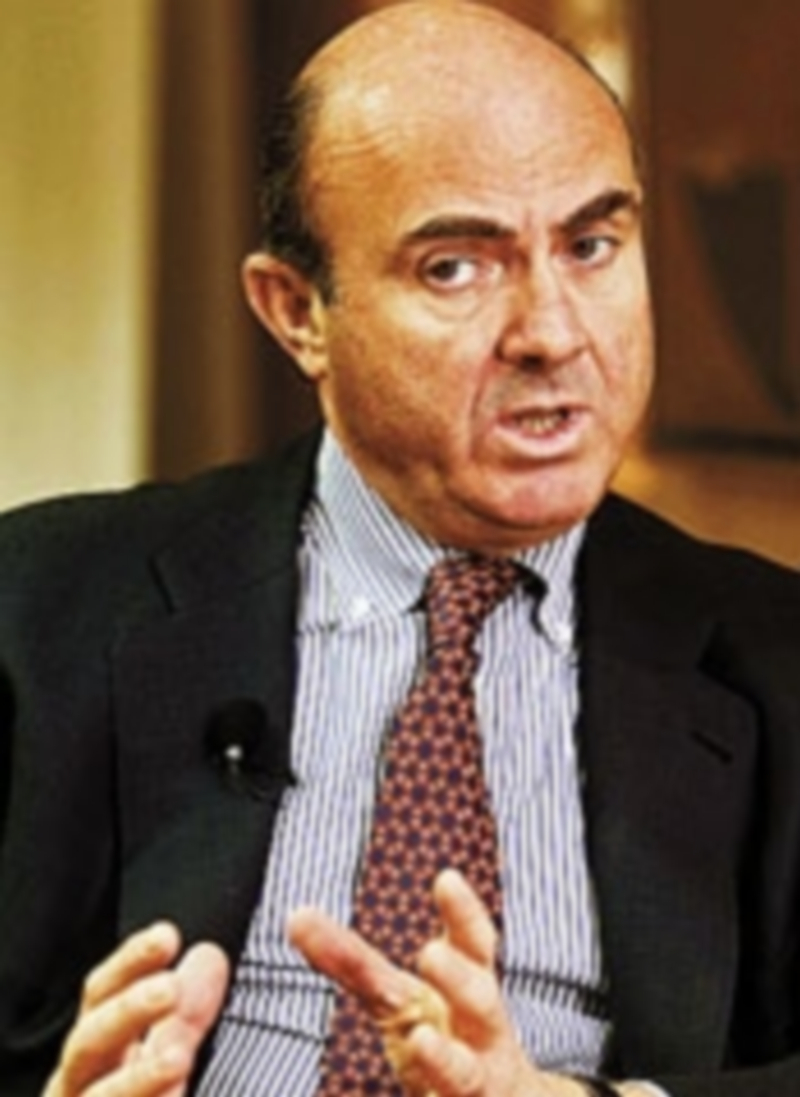 El ministro Luis de Guindos.