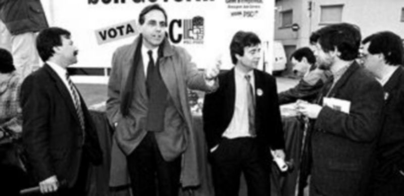 Raimon Obiols fue el primer cabeza de cartel del partido que surgió en 1978 gracias a la unión de tres fuerzas progresistas.