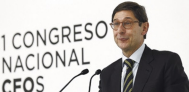 Goirigolzarri intervino en el Congreso Nacional de directores financieros en el Palacio Municipal de Congresos de Madrid. / Efe