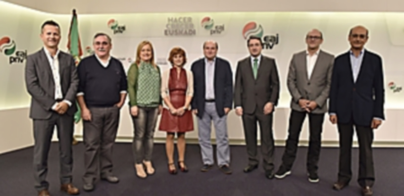 El PNV defiende la necesidad de un grupo vasco “fuerte” en Madrid 1 Los cabezas de lista del PNV al Congreso y al Senado por Vizcaya