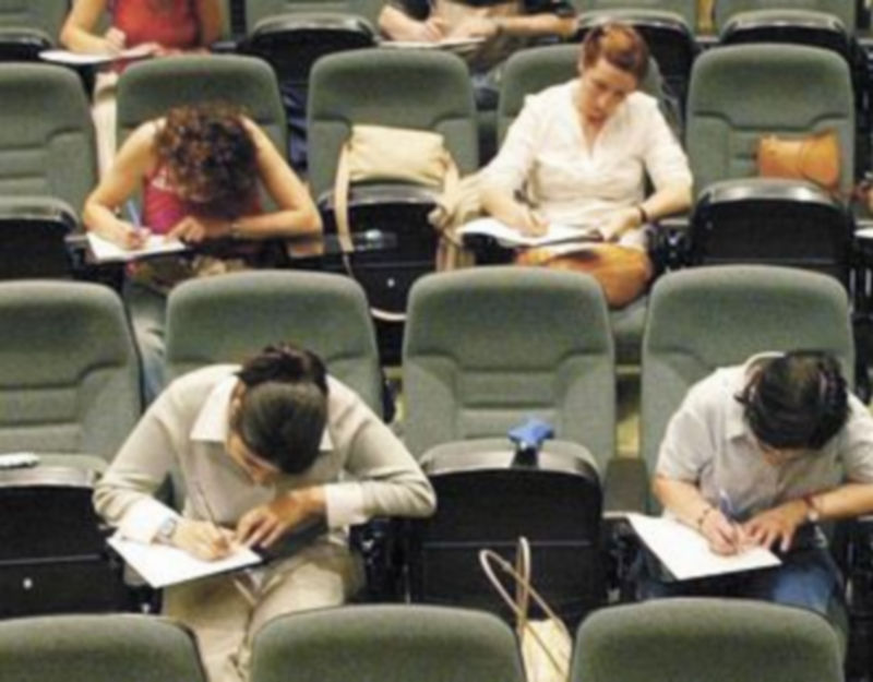 Imagen de unas oposiciones a maestro celebradas en la región. / Ical