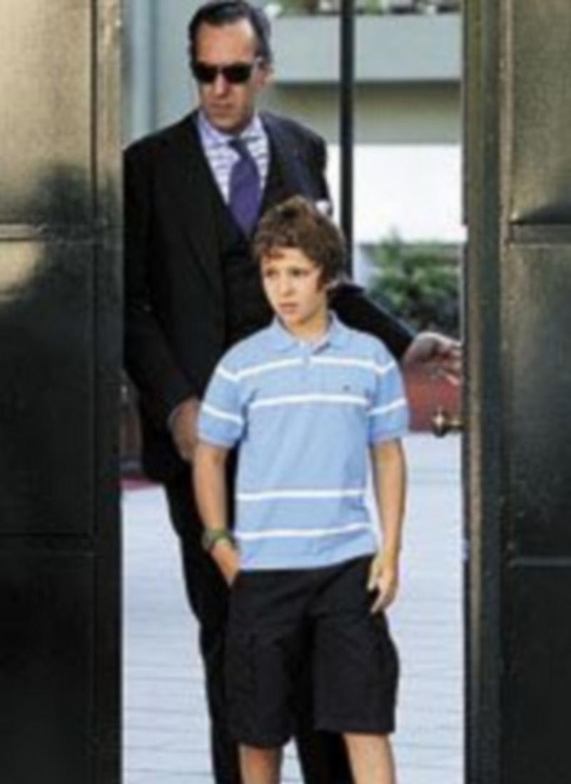 Jaime de Marichalar y su hijo Froilán.