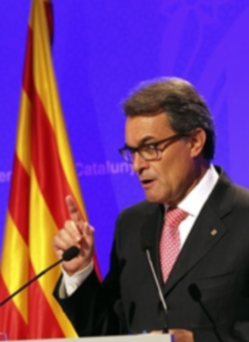 Mas ofreció una rueda de prensa para hacer balance de su Gobierno. / Efe