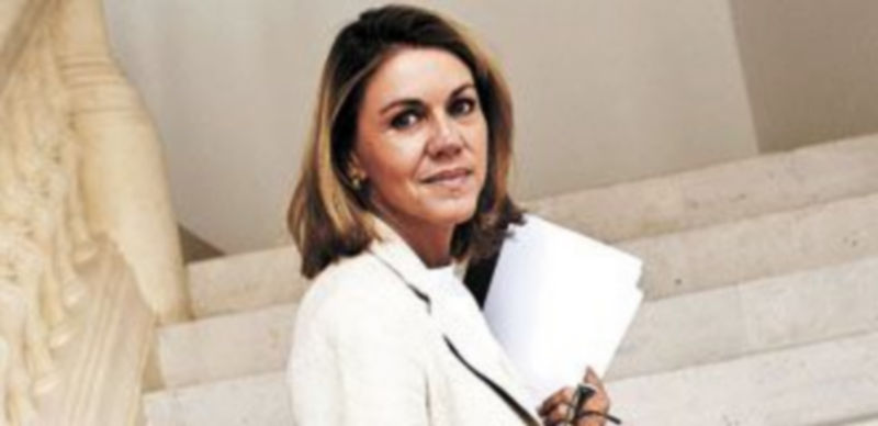 La secretaria general del PP ha despertado las iras de UGT al anunciar que el número de liberados sindicales pasará de 785 a 284. / Ismael Herrero (Efe)