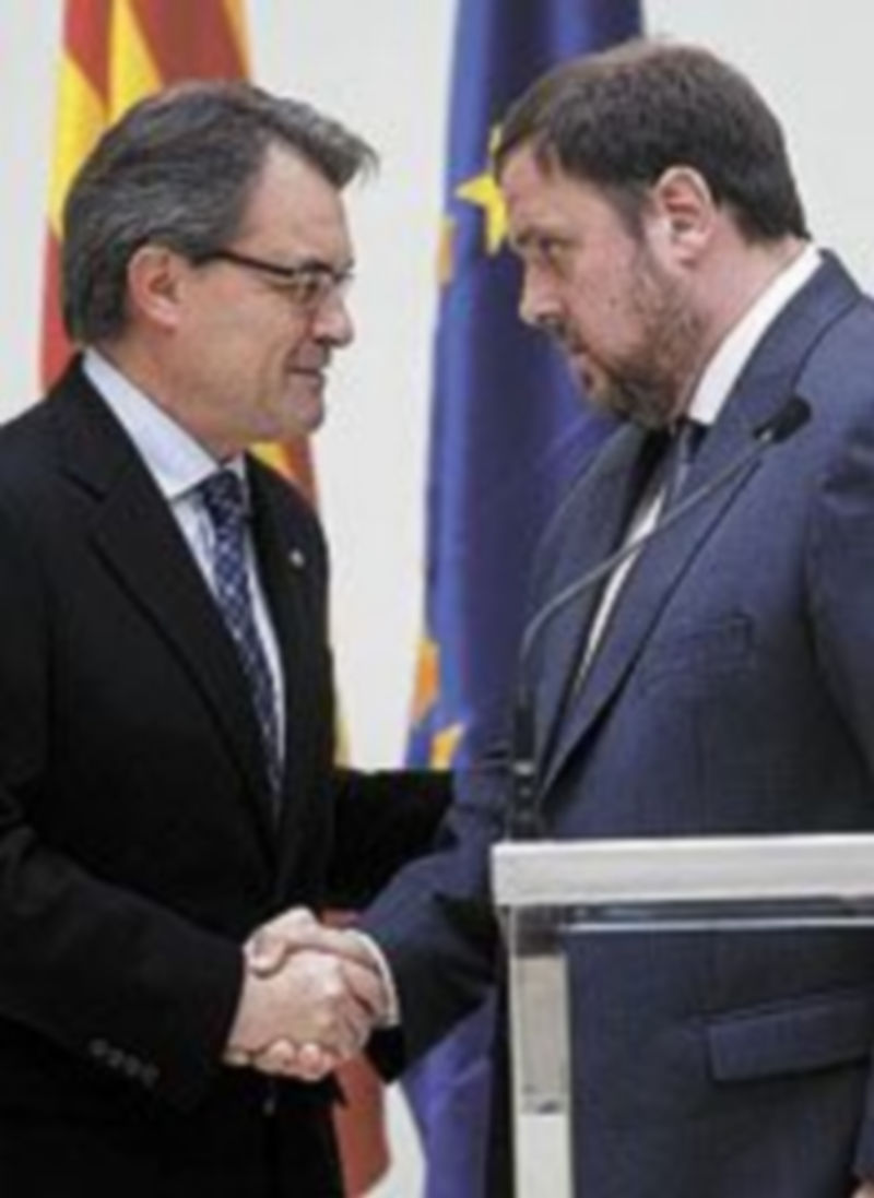 Artur Mas y Oriol Junqueras.