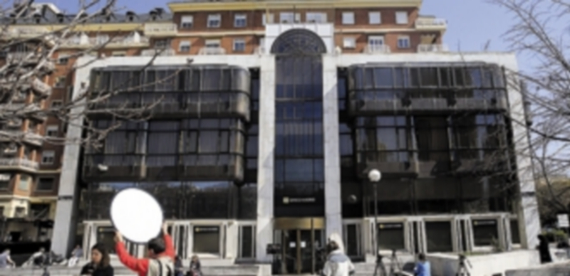 Vista de la sede de Banco de Madrid en la capital madrileña