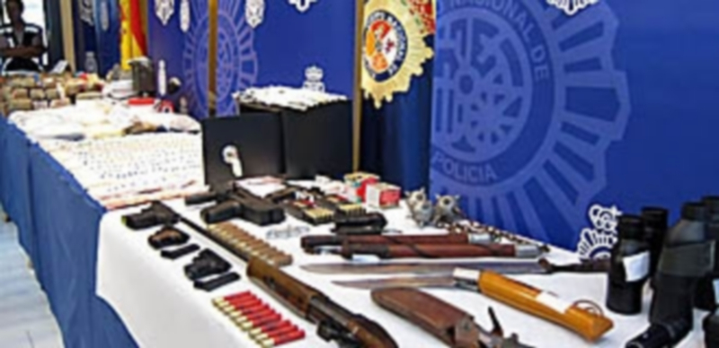 Parte del material intervenido en la denominada operación ‘Yogur’