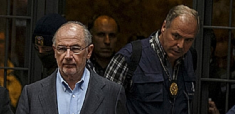 Rodrigo Rato durante su detención el pasado abril
