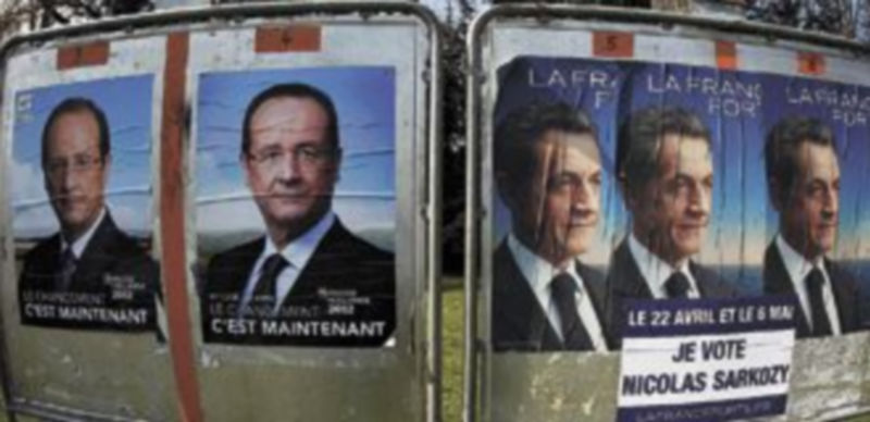 Las ciudades francesas vuelven a estar plagadas de carteles electorales con los dos candidatos