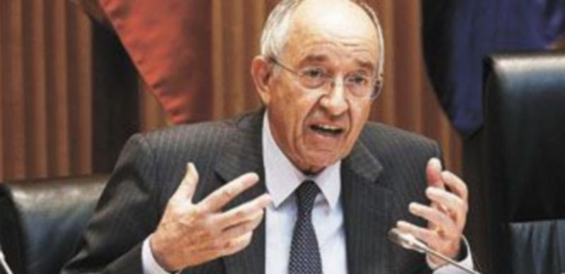 Miguel Ángel Fernández Ordóñez durante su intervención de ayer. / Reuters