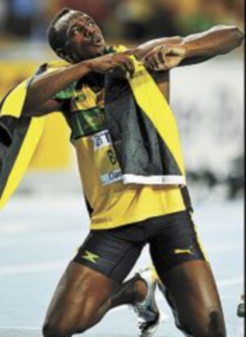 El jamaicano y su ritual del triunfo.