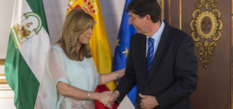 La presidenta en funciones de Andalucía