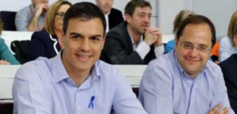 Sánchez apremia a Ciudadanos y Podemos para evitar las elecciones 1 Pedro Sánchez(i) junto al secretario de Organización