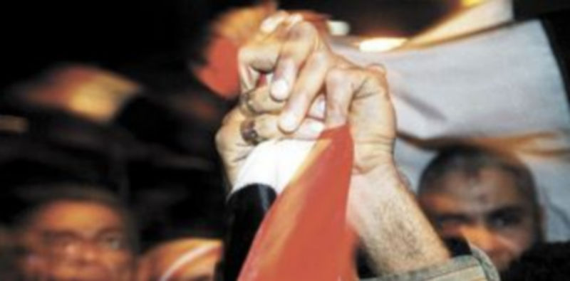 Los egipcios vivieron ayer su noche más jubilosa