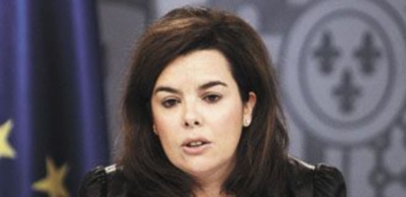 La vicepresidenta y portavoz del Gobierno