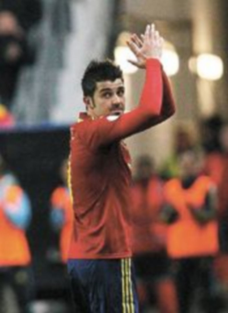 Del Bosque probará a Villa antes del inicio de la Copa Confederaciones. / Reuters